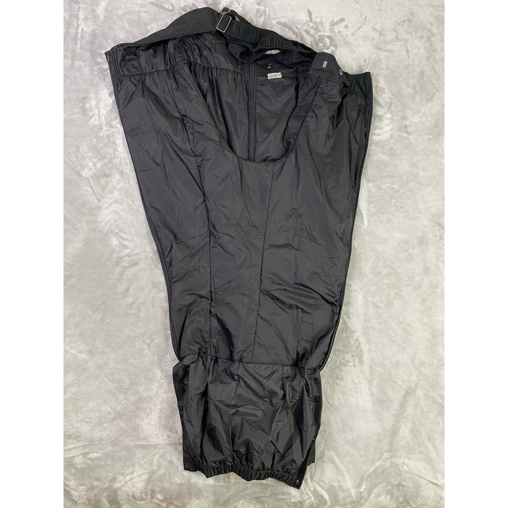 Vintage 80s Descente Ski Bib Men 34 Black Insulated Overalls Gold Alpine Retro - Picture 16 of 16